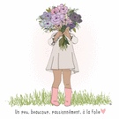 Fleurs d'amour pour une d&eacute;claration touchante
